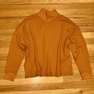 NWT Madewell Orange Mock Neck Sweater